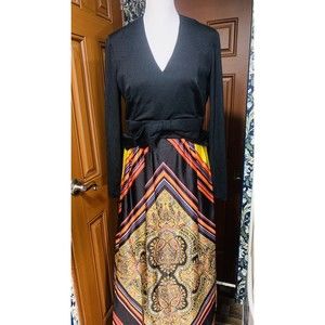Vintage 60's 70's Handmade Women's Maxi Dress Large
